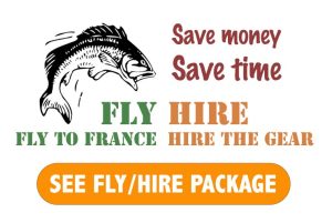 carp fishing fly/drive holiday package